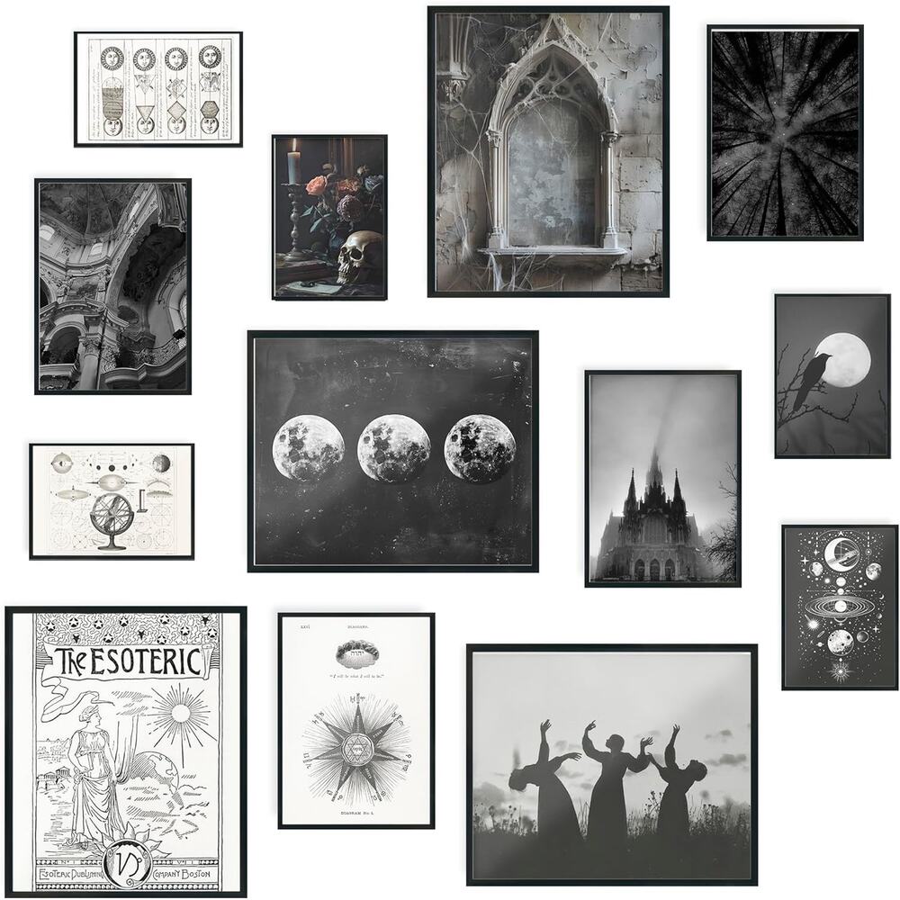 Fardes Gothic Wall Art, 13pcs 2 pk
